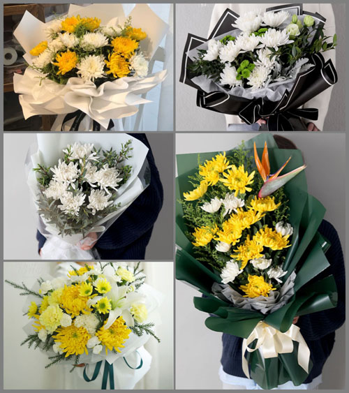 四川成都彭州市丽春镇红旗村白事花束代送